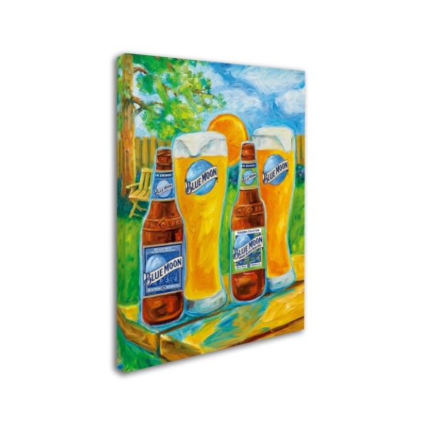 Blue Moon 'Spring' Canvas Art,14x19